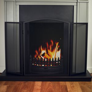Silverflame Arched Foldable Fireguard 24"